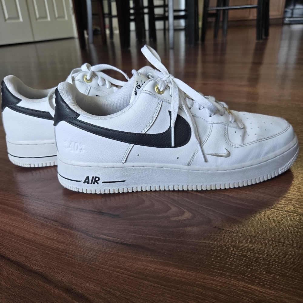 Classic White and Black Sneakers
